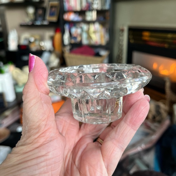 Vintage Forever Crystal Set of Two Candle/Votive Holders. - Picture 5 of 5